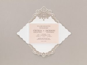 Thiệp cưới D416023 sang trọng cao cấp