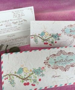 Mẫu thiệp cưới GR3007 ngộ nghĩnh dễ thương