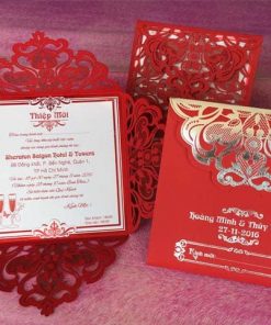 in thiệp giá rẻ GR3021 màu đỏ