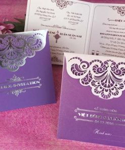 in thiệp giá rẻ GR3021 màu tím