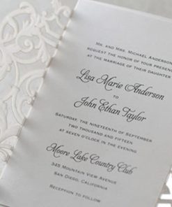 thiệp cưới 3D sang trọng PK16046