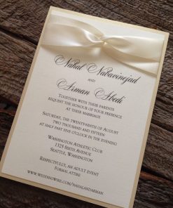 Thiệp cưới TGTD027 nhã nhặn - tinh tế