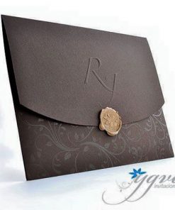 Thiệp cưới đen tuyền sang trọng TGTD041