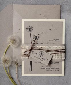 TGTD060 Thiệp cưới Hoa bồ công anh