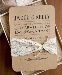 Thiệp cưới TGTD061 với cách bo tròn độc đáo