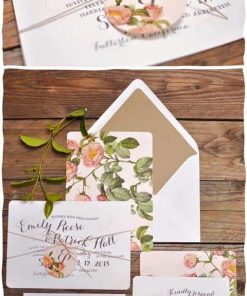 Thiệp cưới trang nhã và lãng mạn TGTD080