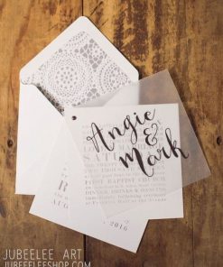 Thiệp cưới TGTD095 bay bổng & tinh xảo