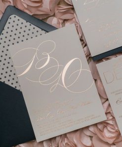 Thiệp cưới TGTD118 ép kim vàng sang trọng