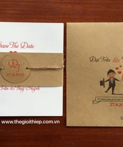 Thiệp cưới TGTD122 dễ thương trẻ trung