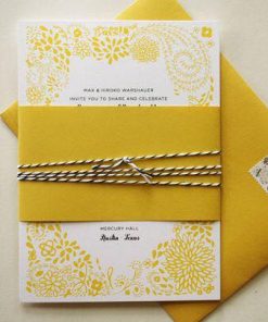 Thiệp cưới TGTD131 tông vàng thời thượng