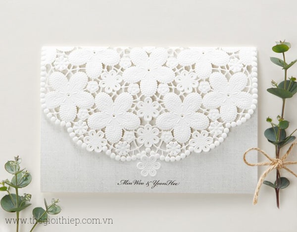 Mẫu phôi thiệp cưới đẹp nhất 2019 từ hàn quốc BH6001