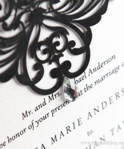 thiệp cưới đính pha lê IWP14009