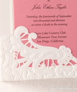 Thiệp cưới họa tiết đẹp BH1653