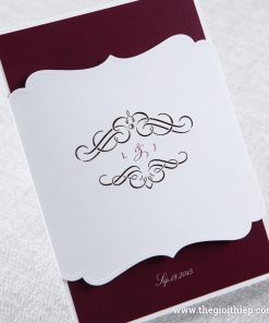 Mẫu Thiệp cưới IWP14027 sang trọng