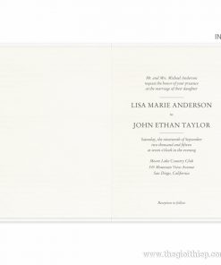 Thiệp cưới ép kim IWP14095