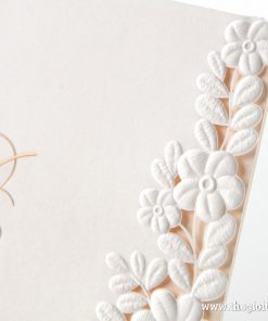 Thiệp cưới BH3301 hoa dập nổi 3D đẳng cấp