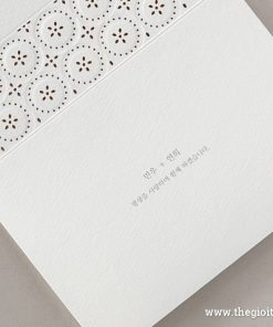 Thiệp cưới BH5102 cắt laser sang trọng