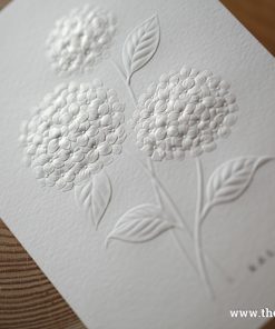 Thiệp cưới BH8601 hoa lá dập nổi sang trọng