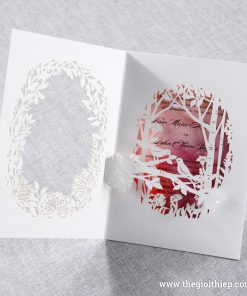 Thiệp cưới cao cấp IWP14029 khi mở ra