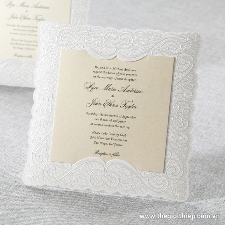 Thiệp cưới cao cấp IWP14042 sự đẳng cấp vốn có