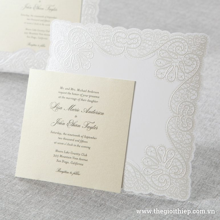 Trọn bộ Thiệp cưới cao cấp IWP14042