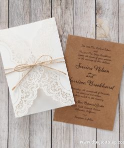 Thiệp cưới IWP14113 khi mở ra