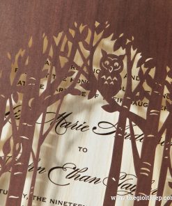 Thiệp cưới IWP4030 cắt laser sáng tạo