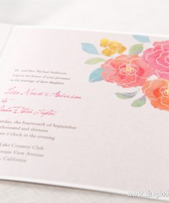 Nội dung đầy màu sắc Thiệp cưới đẹp PK812_WH