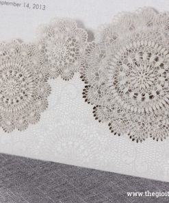 Thiệp cưới PK825_WH bông hoa laser