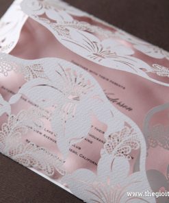 Thiệp cưới PK845_WH khi mở ra