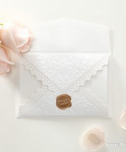 Thiệp cưới BH6036 sắp niêm phong sang trọng