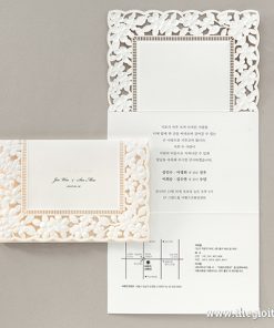 Thiệp cưới cao cấp BH5106 khi mở ra