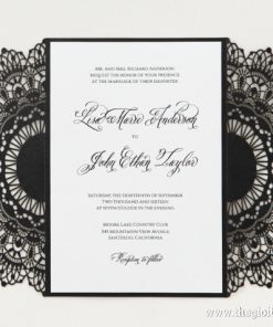 khi mở ra thiệp cưới cao cấp D216053