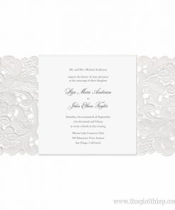 Thiệp cưới IWP14105 khi mở ra