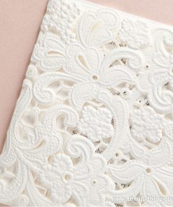 Thiệp cưới IWP14105 được cắt laser sang trọng đẳng cấp