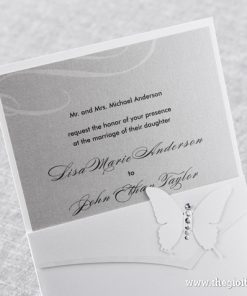 Thiệp cưới hoa bướm PK821_BK