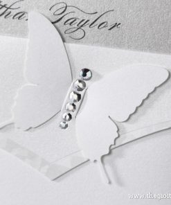 cánh bướm sang trọng trên Thiệp cưới PK821_BK