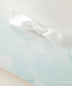 cận cảnh nơ của Thiệp cưới đẹp BH5153