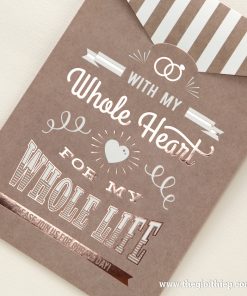 Thiệp cưới IWP14119 in nhũ độc đáo hiện đại