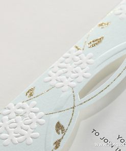 Thiệp cưới BH6008 hoa văn 3D