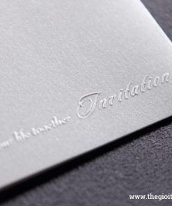 cận cảnh giấy mỹ thuật cao cấp Thiệp cưới L8751