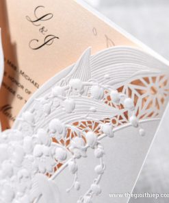 Thiệp cưới PK854 được cắt laser đẳng cấp