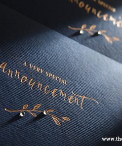 Thiệp cưới đẳng cấp đính pha lê BH6102 sự giản dị sang trọng