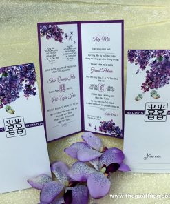 Thiệp cưới TGTGR1906 in offset đơn giản & đồng điệu