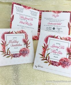 Thiệp cưới TGTGR1932 in offset họa tiết sống động