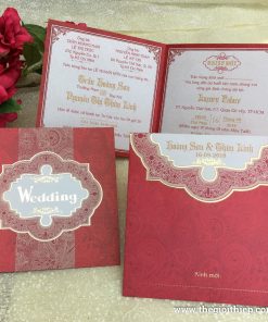 Thiệp cưới TGTGR1936 giản dị hoàng gia