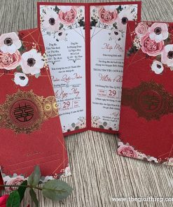 Thiệp cưới TGTGR2002 nổi bật hiện đại