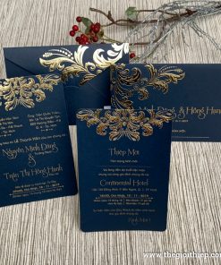 Thiệp cưới TGTGR2018 màu xanh dương