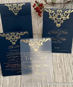 Thiệp cưới TGTGR2019 Plastic trong độc đáo