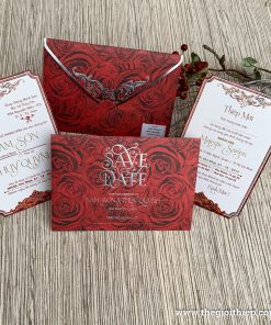 Thiệp cưới TGTGR2021 đóa hoa rực rỡ